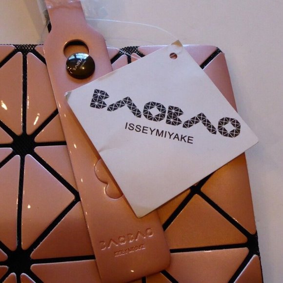 Issey Miyake BAOBAO Rose Pink Goldish Tote Handbag Bag - Picture 2 of 11